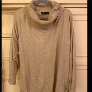 Beige turtle neck